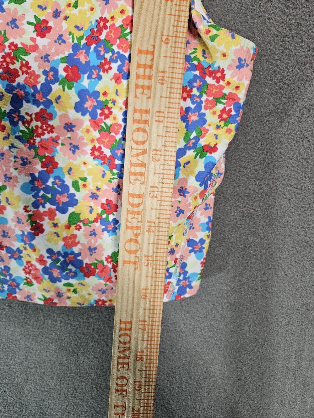 Old Navy Active Powersoft Sports Bra Rainbow Floral Go Dry Crop Tank Large - Picture 2 of 6
